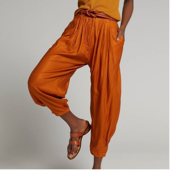 Anthropologie Astrid Pleated Harem Pants Size 8 - Picture 2 of 16